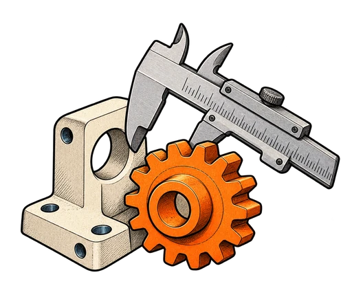 Peças mecânicas / engenharia em impressao 3D
