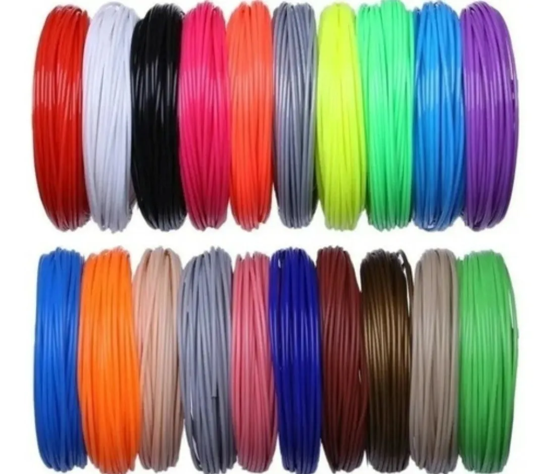 Refil PLA para caneta 3D — 10 cores / 100 m
