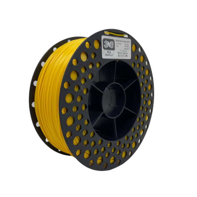 Filamento Dynalabs 3N3 PLA Amarelo 1 kg