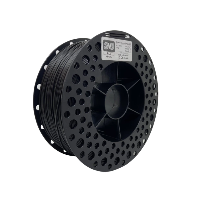 Filamento Dynalabs 3N3 PLA Preto 1 kg