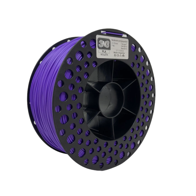 Filamento Dynalabs 3N3 PLA Roxo 1 kg