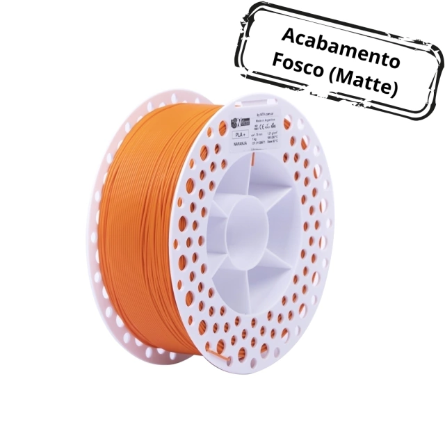Filamento Dynalabs 3NMAX PLA+ Matte Laranja 1 kg