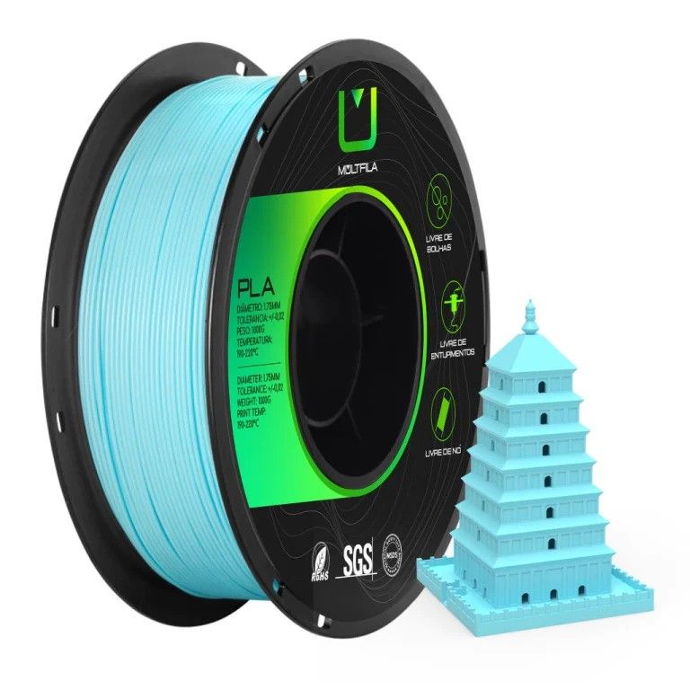 Filamento Multfila PLA Azul Claro 1 kg