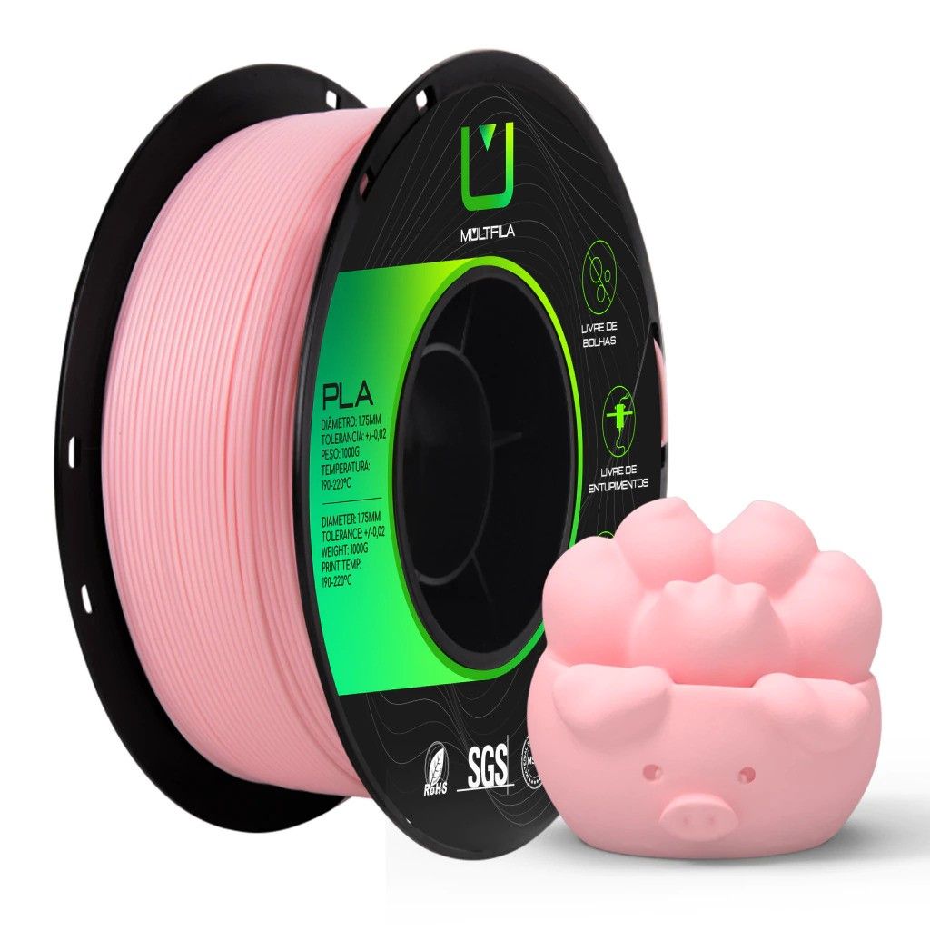 Filamento Multfila PLA Rosa Claro 1 kg